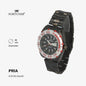 Fortuner Jam Tangan Analog Pria Day-Date Water Resistant Silver Black Bonus Dompet dan Box Exclusive Fairbanks