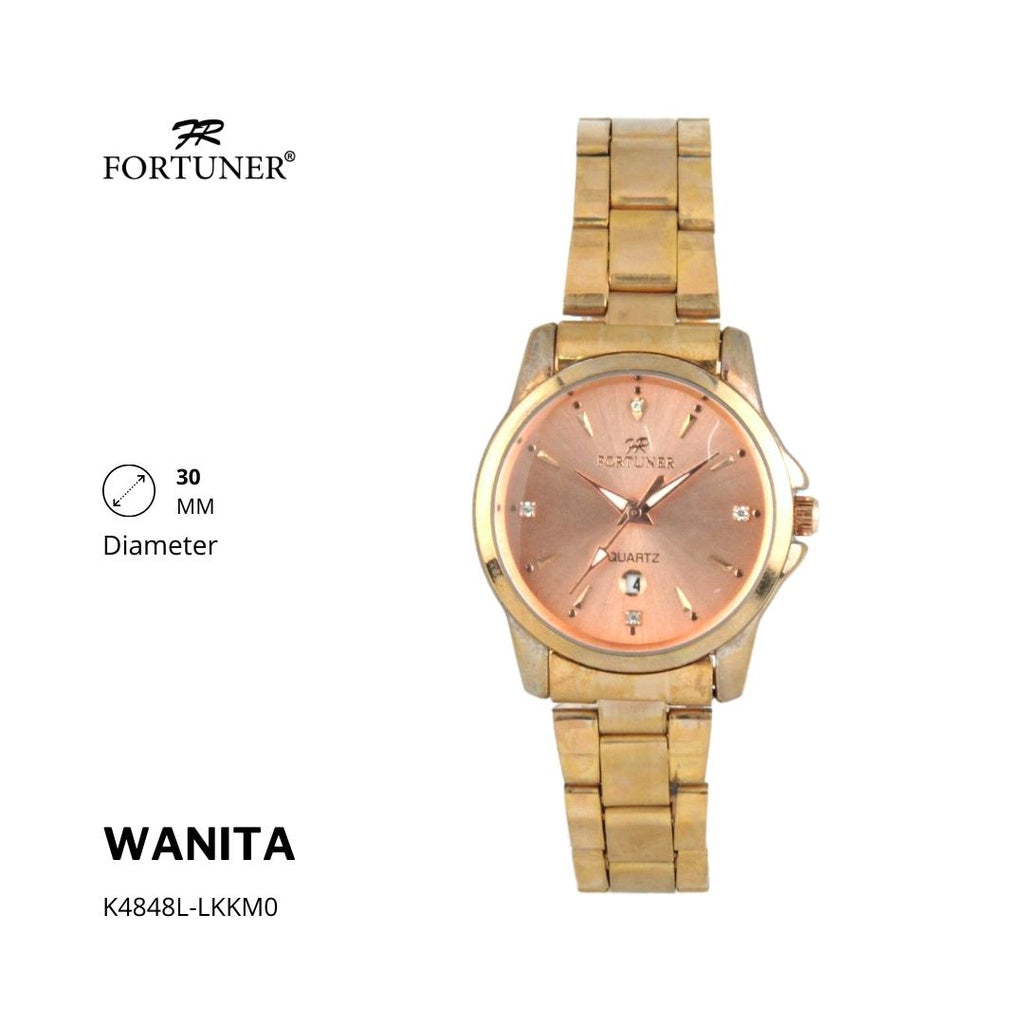 Fortuner Jam Tangan Couple Analog Water Resistant Rantai Shenandoah