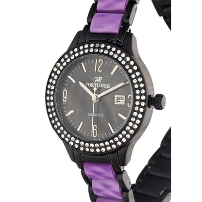 Fortuner Jam Tangan Analog Wanita Black Water Resist Celine