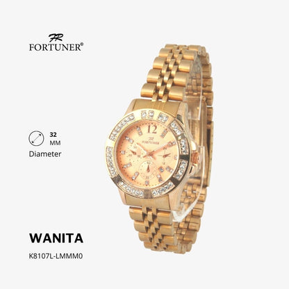 Fortuner Jam Tangan Wanita Analog Water Resist Rantai Ximena