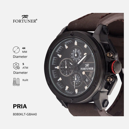 Fortuner Jam Tangan Analog Pria Chrono Water Resistant Ademar