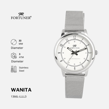 Fortuner Jam Tangan Wanita Analog Water Resist Milanese Rumi