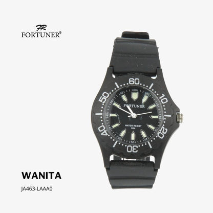 Fortuner Jam Tangan Sports Analog Wanita Water Resistant Rubber Zellda