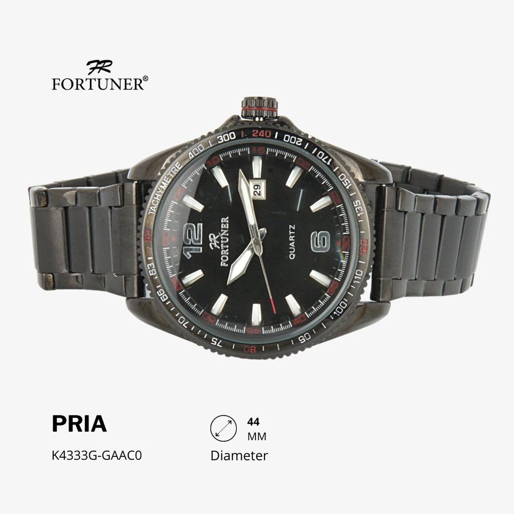 Fortuner Jam Tangan Analog Pria Water Resistant Rantai Hurley