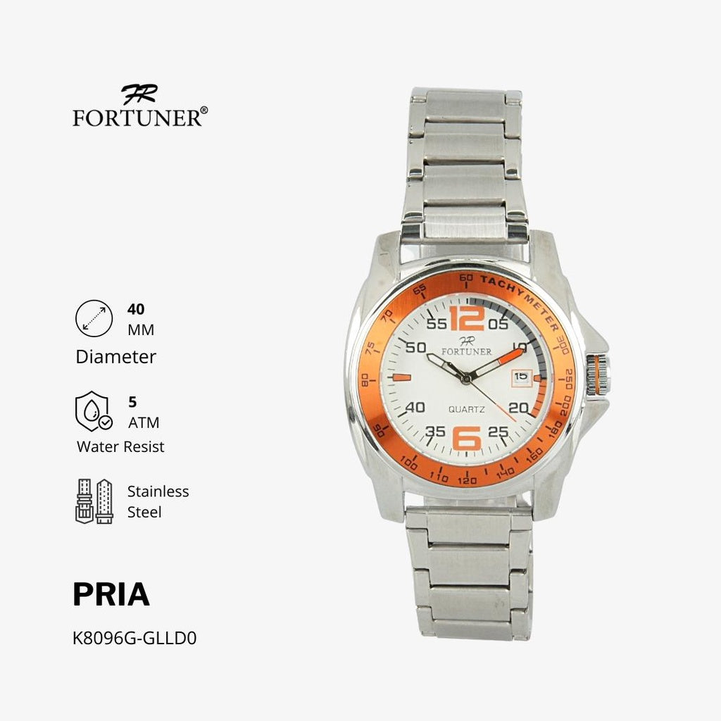 Fortuner Jam Tangan Rantai Pria Original Tahan Air Hunt