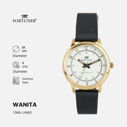 Fortuner Jam Tangan Wanita Analog Water Resist Milanese Rumi