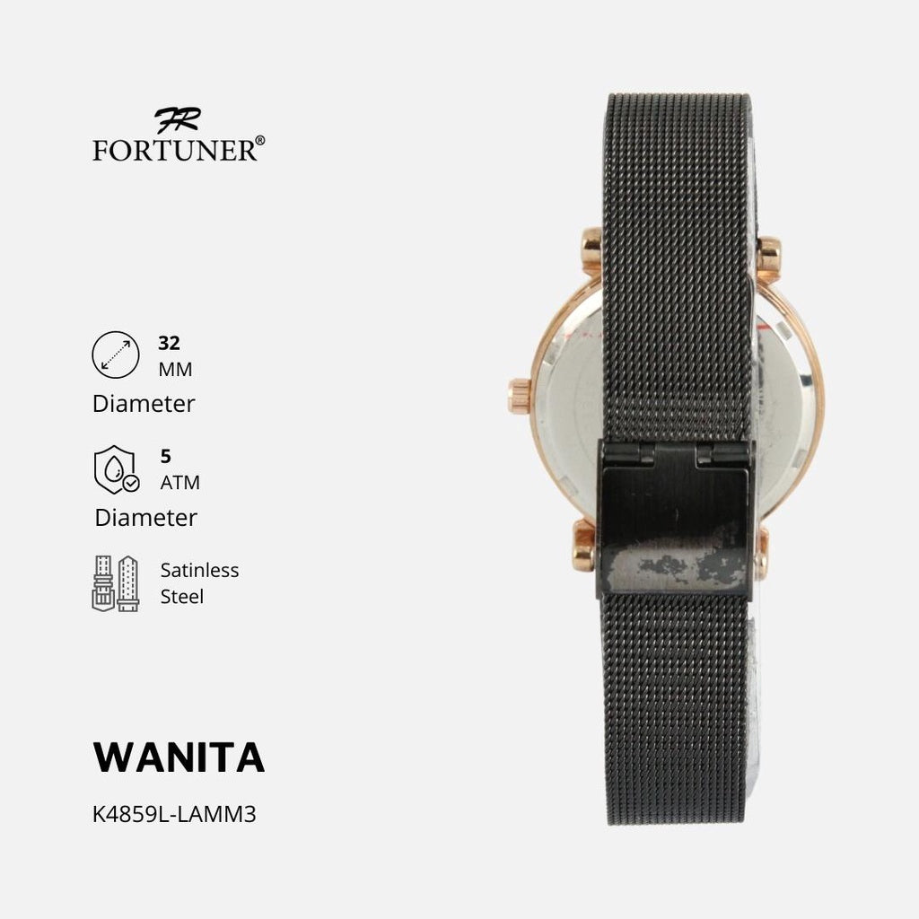 Fortuner Jam Tangan Wanita Analog Water Resist Milanese Artia