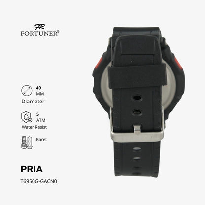 Fortuner Jam Tangan Pria Digital Water Resist Rubber Osbert