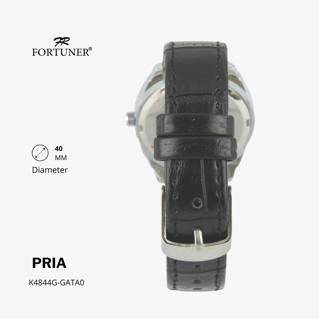 Fortuner Jam Tangan Classic Fashion Pria Analog Water Resist Kulit Horatio