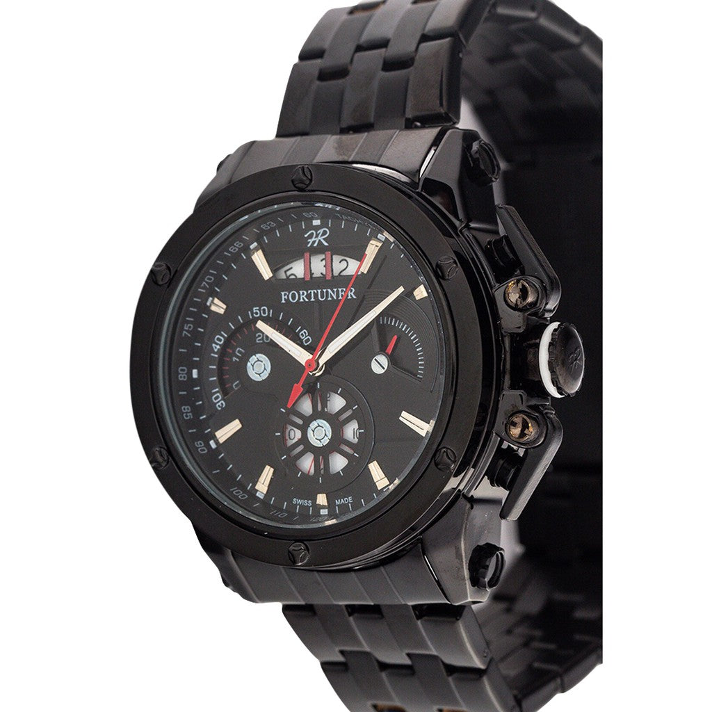 Fortuner Jam Tangan Analog Pria Chrono Water Resistant Aquarius