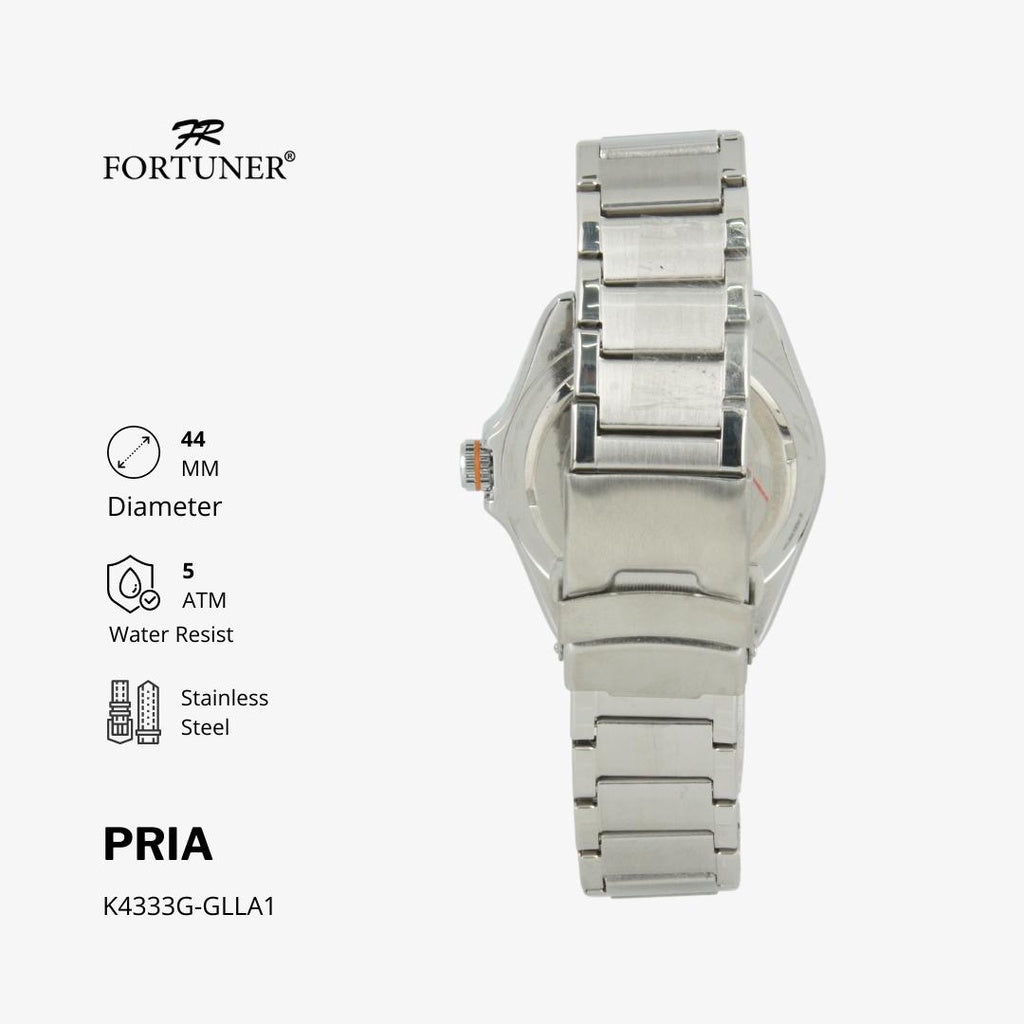 Fortuner Jam Tangan Analog Pria Water Resistant Rantai Wynnsfield