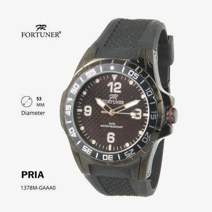 Fortuner Jam Tangan Pria Analog Water Resist Rubber Arthel