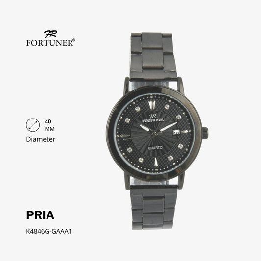 Fortuner Jam Tangan Fashion Analog Pria Water Resistant Rantai Heriberto