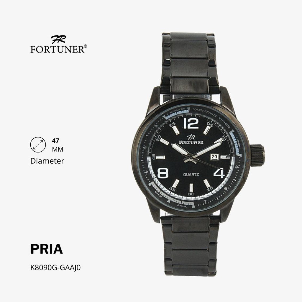 Fortuner Jam Tangan Analog Pria Water Resistant Rantai Hale