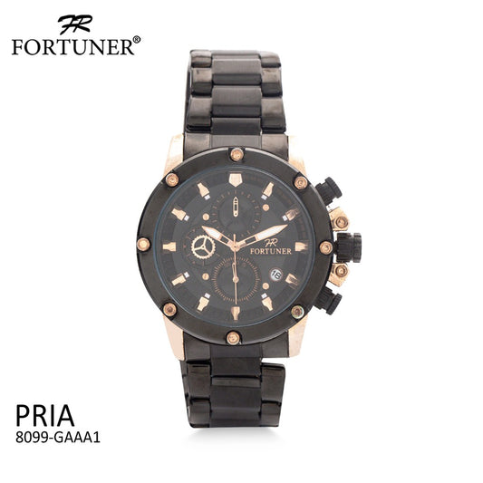 Fortuner Jam Tangan Analog Pria Chrono Water Resistant Ax