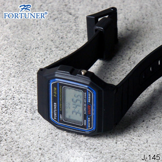 Fortuner J-145 Digital Original Jam Tangan Wanita Rubber Arloji Cewek