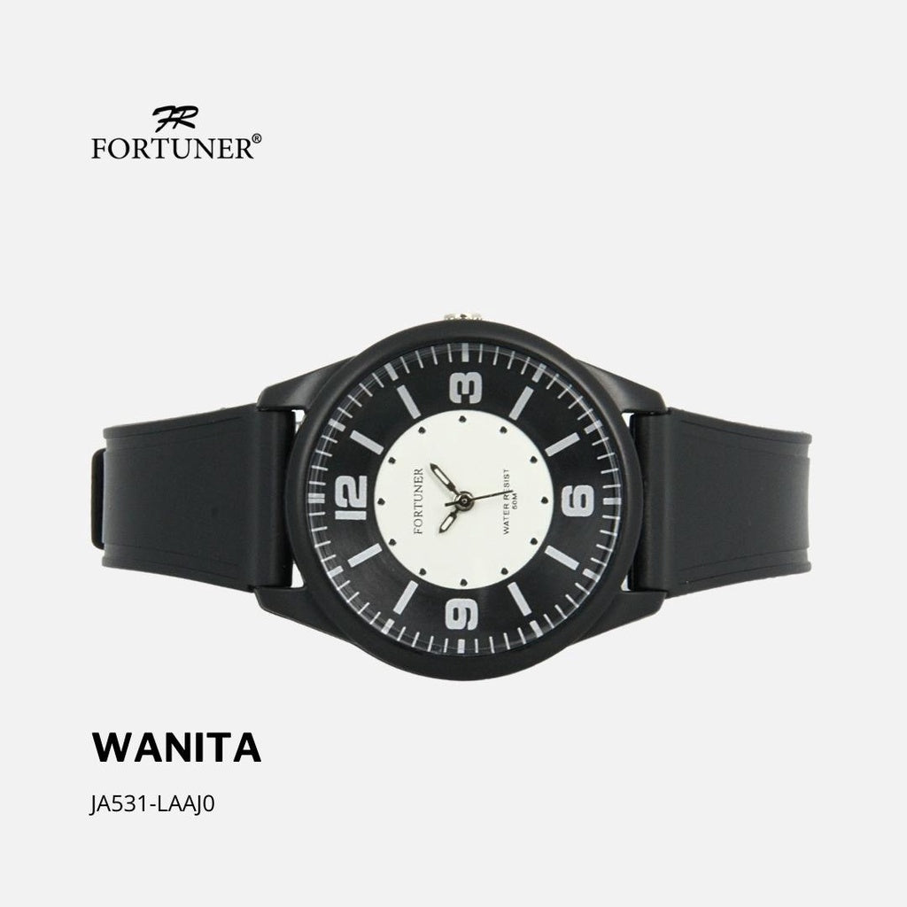 Fortuner Jam Tangan Analog Wanita Water Resistant Rubber Priscilla