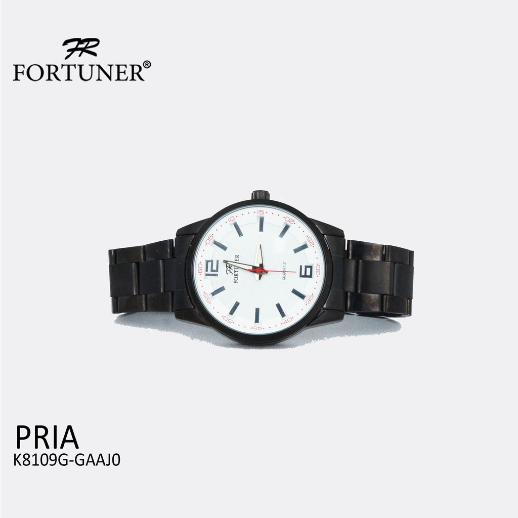 Fortuner Jam Tangan Pria Analog Black Water Resistant Daran