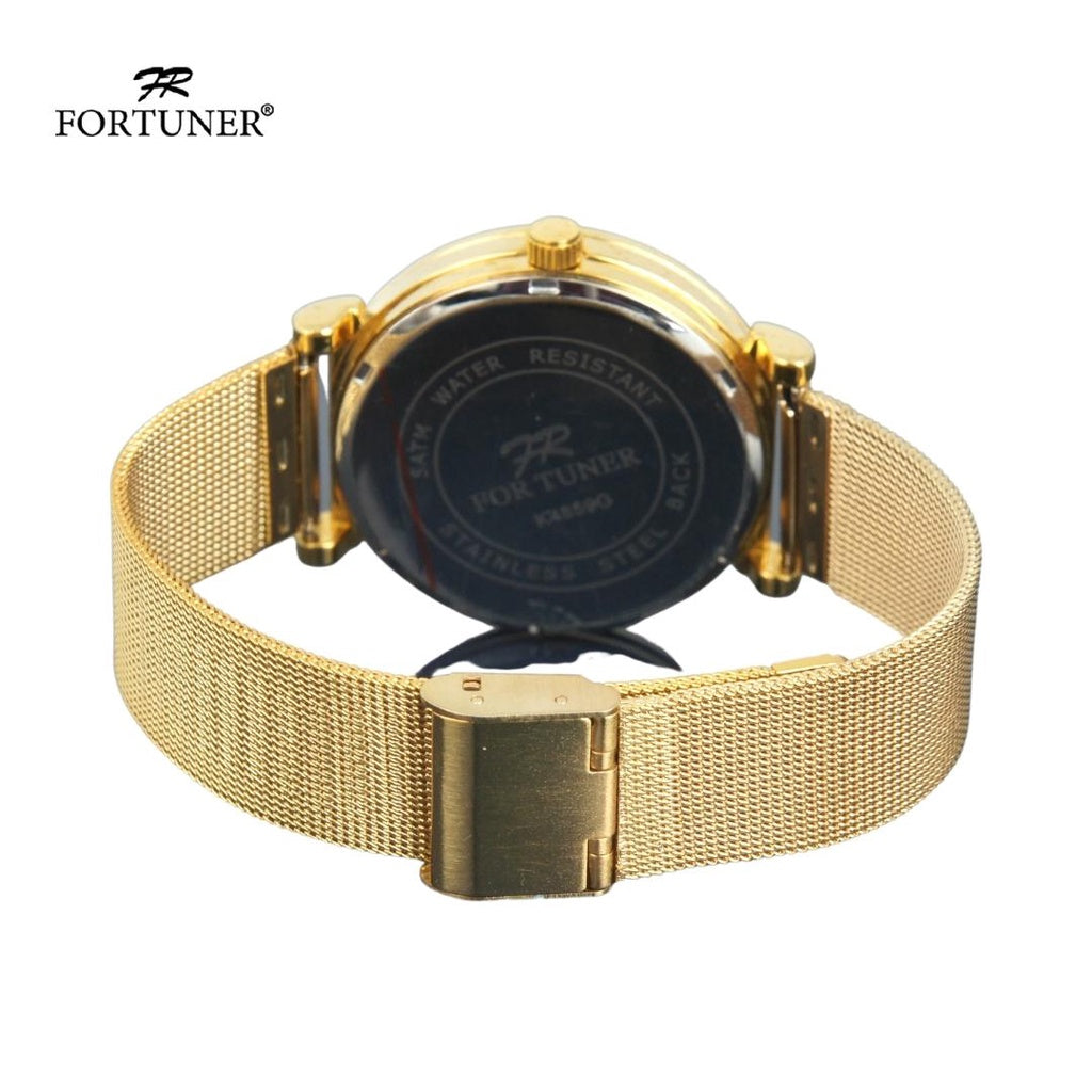 Fortuner Jam Tangan Pria Analog Fashion Water Resistant Milanese Bevvan