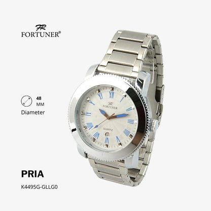 Fortuner Jam Tangan Analog Pria Water Resistant Rantai Haakon