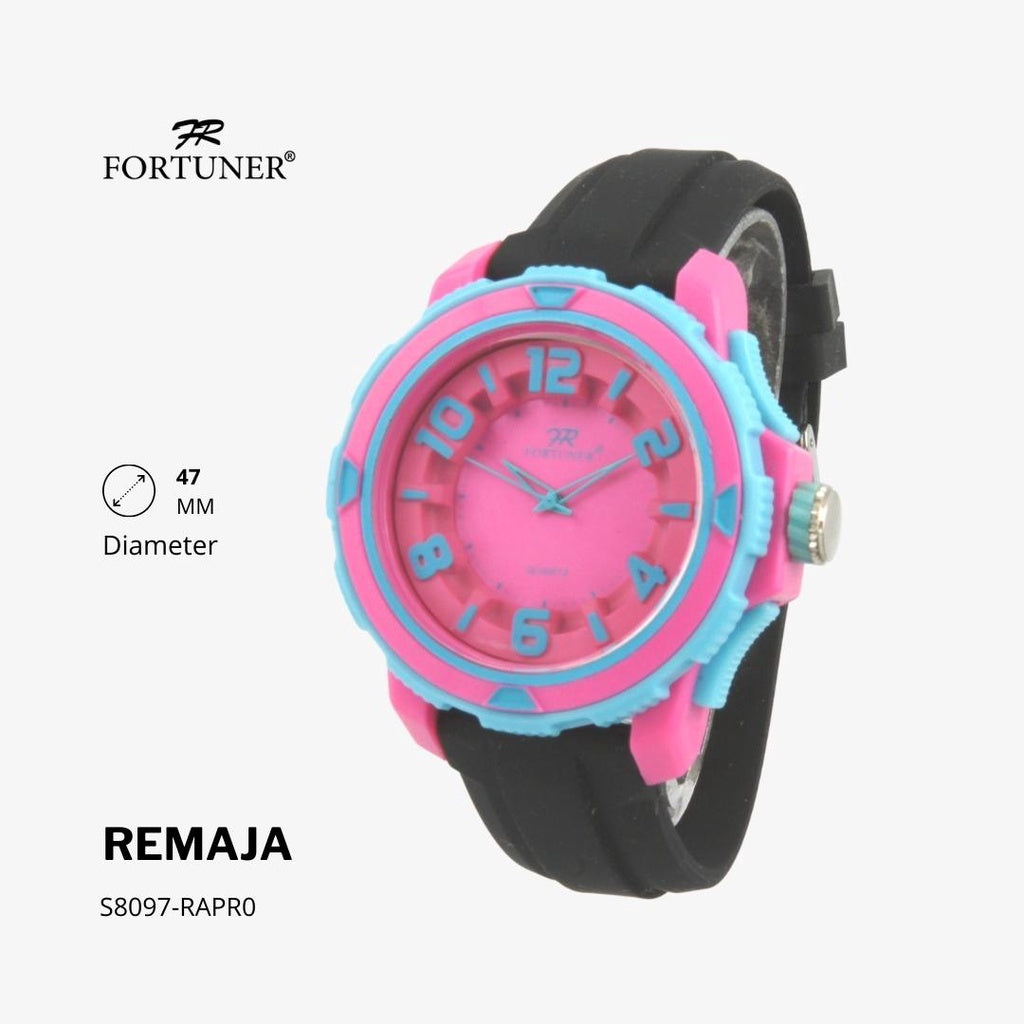 Fortuner Jam Tangan Analog Remaja Sport Water Resist Rubber Hirsch