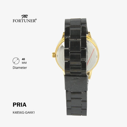 Fortuner Jam Tangan Analog Pria Water Resistant Rantai Hermie