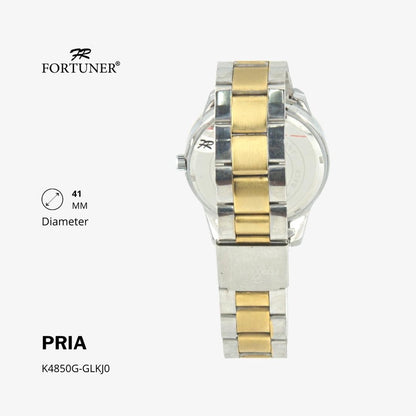 Fortuner Jam Tangan Analog Pria Water Resistant Rantai Hazzard