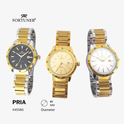 Fortuner Jam Tangan Analog Pria Water Resistant Helmuth