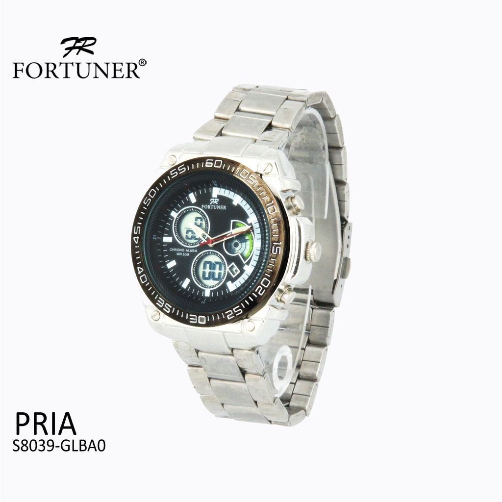 Fortuner Jam Tangan Digital Analog Pria Water Resistant Franklin