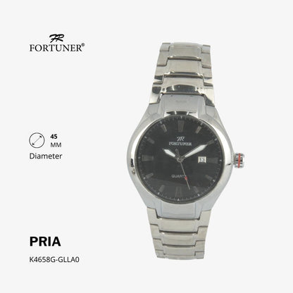 Fortuner Jam Tangan Analog Pria Water Resistant Rantai Thomas