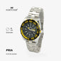 Fortuner Jam Tangan Analog Pria Day-Date Water Resistant Silver Black Bonus Dompet dan Box Exclusive Fairbanks