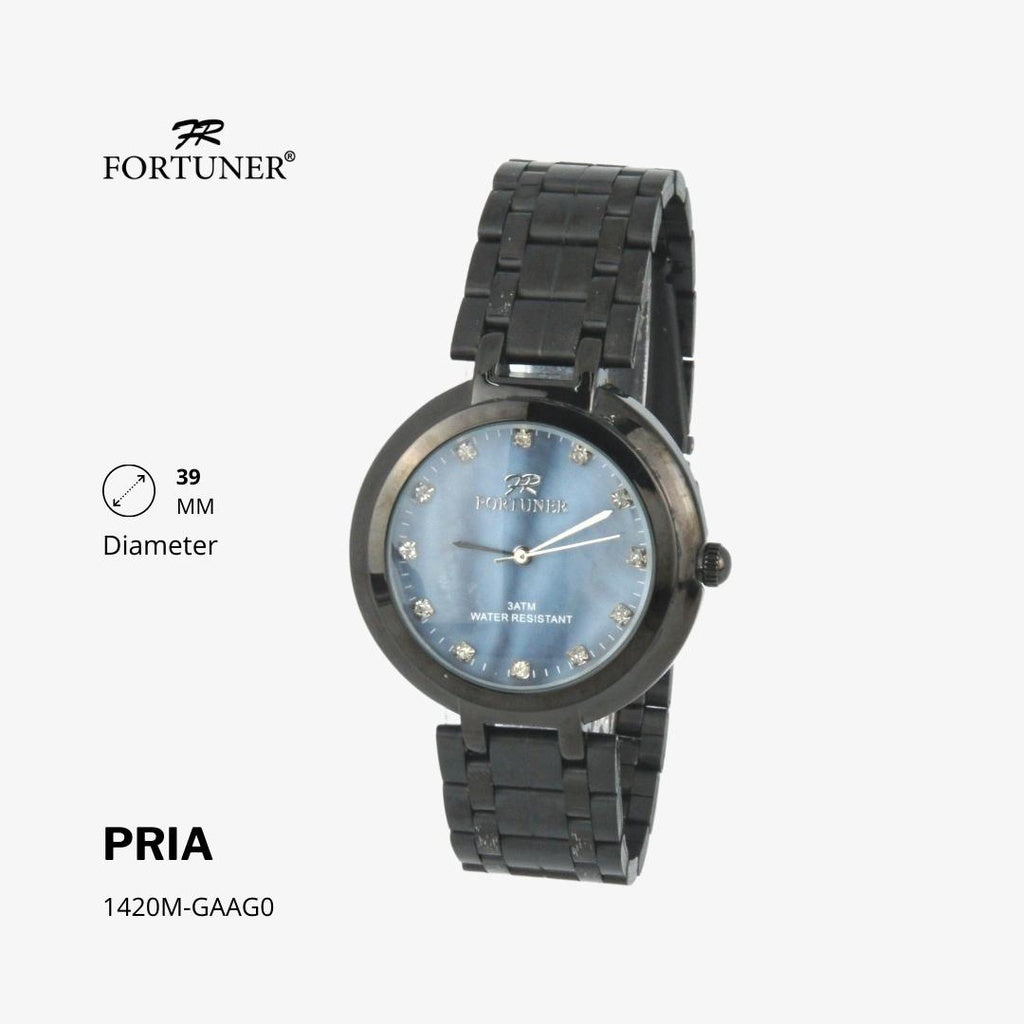 Fortuner Jam Tangan Analog Pria Rantai Water Resistant Gerald