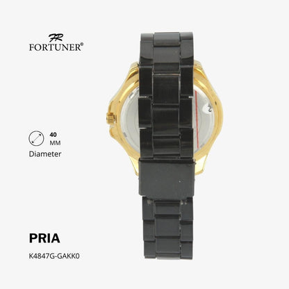 Fortuner Jam Tangan Fashion Analog Pria Water Resistant Rantai Hansel