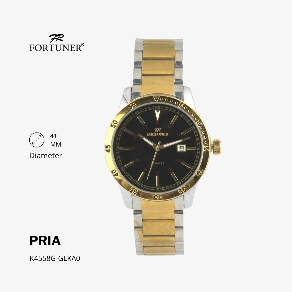 Fortuner Jam Tangan Analog Pria Water Resistant Helmuth