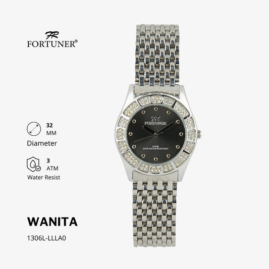 Fortuner Jam Tangan Analog Wanita Water Resistant Rantai Yolaiza