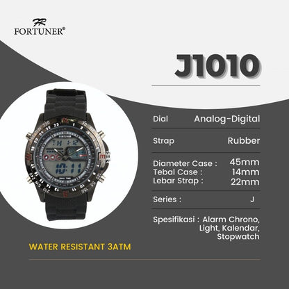 Fortuner Jam Tangan Pria Analog-Digital Strap Arian