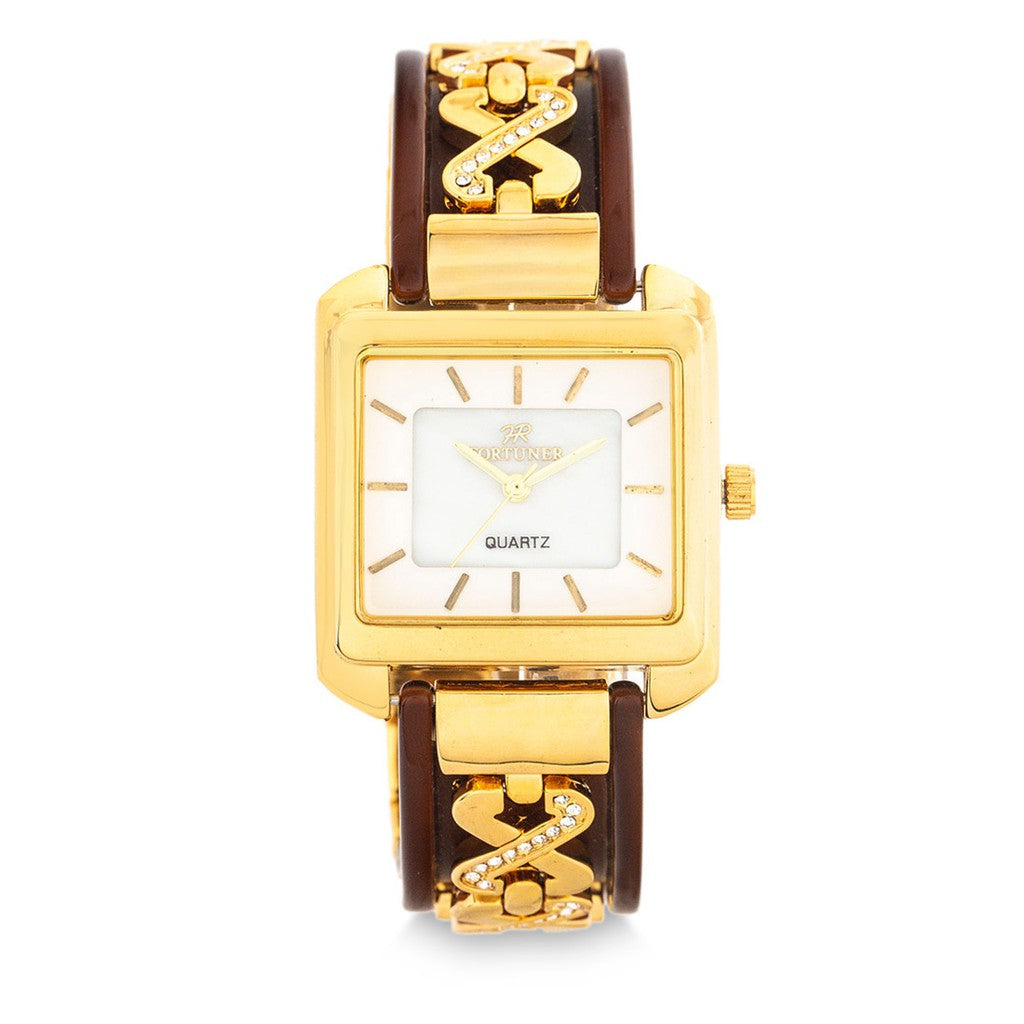 Fortuner Jam Tangan Analog Wanita Gold Water Resist Barbara