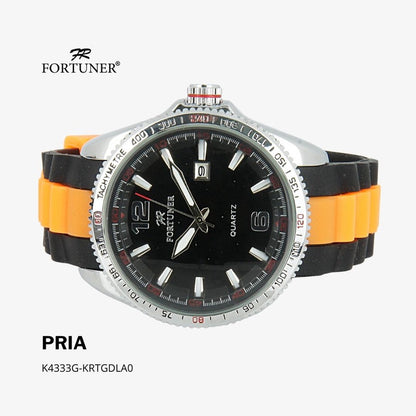 Fortuner Jam Tangan Analog Pria Water Resistant Rubber Wynstan