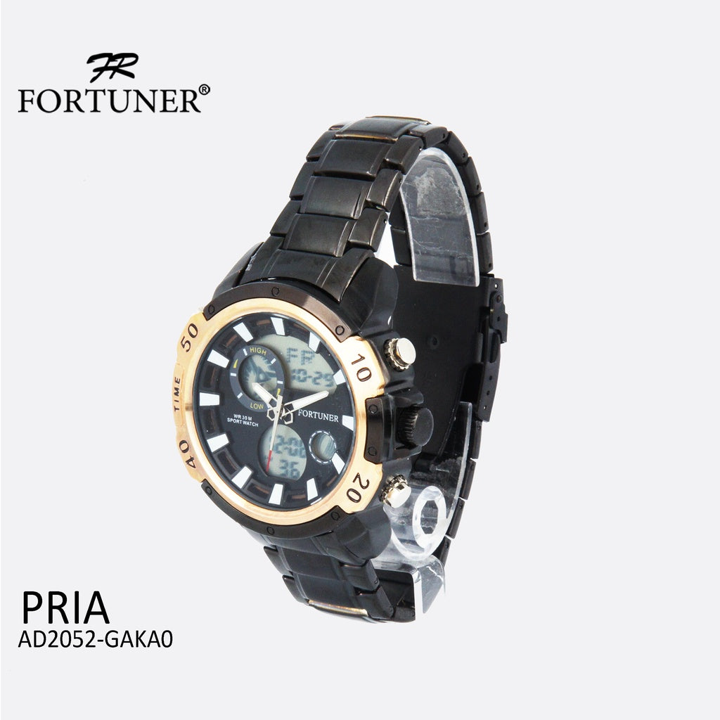 Fortuner Jam Tangan Sport Digital Analog Pria Water Resistant Delfo