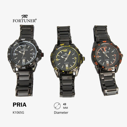 Fortuner Jam Tangan Analog Pria Water Resistant Rantai Harvie