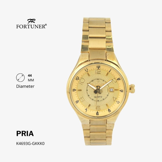 Fortuner Jam Tangan Analog Pria Water Resistant Rantai Harrie