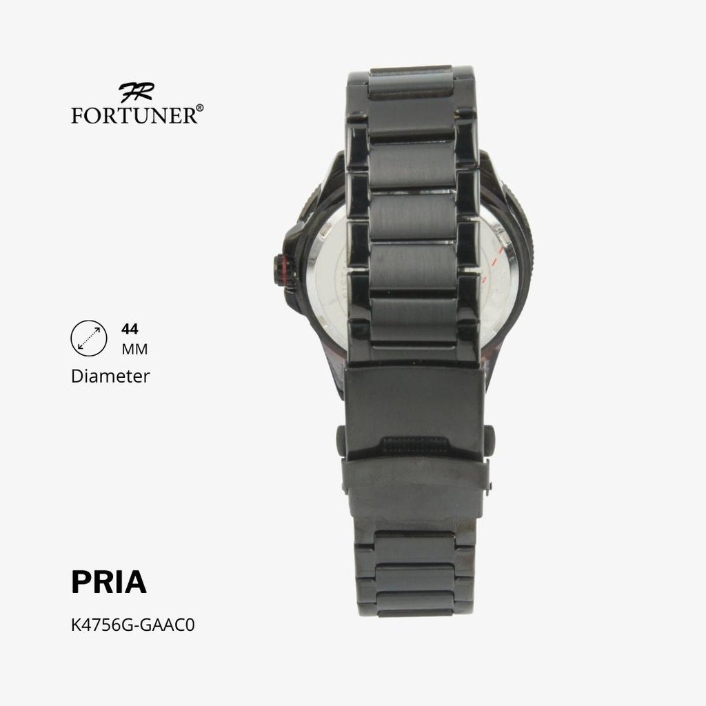 Fortuner Jam Tangan Analog Pria Water Resistant Rantai Hobert