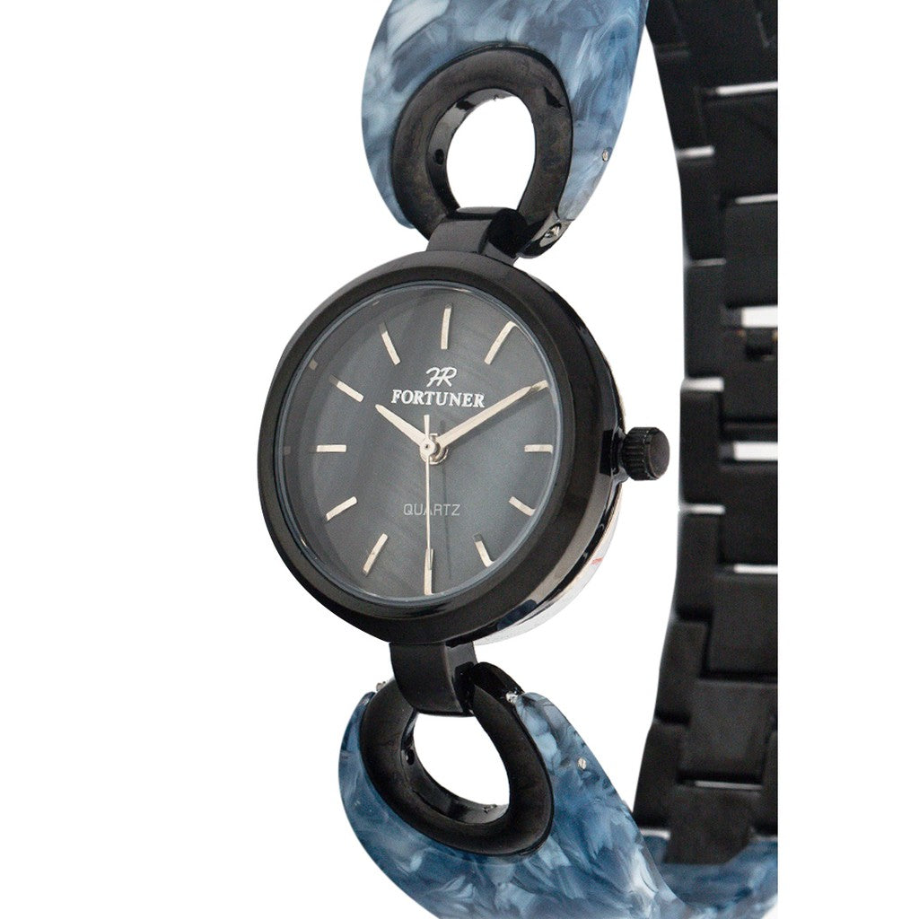 Fortuner Jam Tangan Analog Wanita Black Water Resist Beyonce