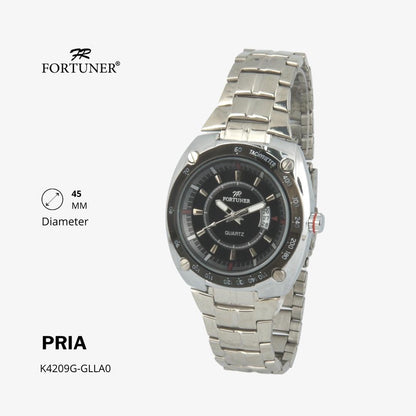 Fortuner Jam Tangan Fashion Pria Analog Water Resistant Rantai Stainless Deluxe Series Heywood