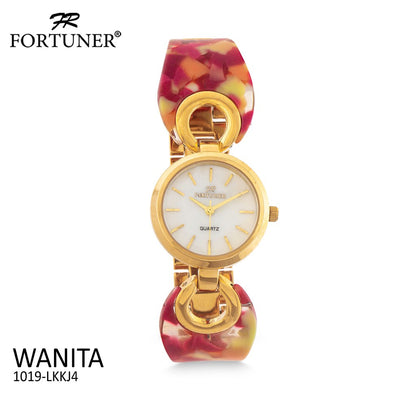 Fortuner Jam Tangan Analog Wanita Gold Water Resist Ballona