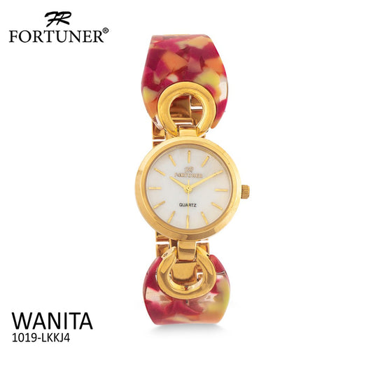 Fortuner Jam Tangan Analog Wanita Gold Water Resist Ballona