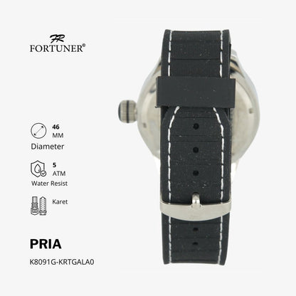 Fortuner Jam Tangan Analog Pria Water Resistant Rubber Tocoma