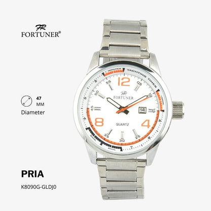 Fortuner Jam Tangan Analog Pria Water Resistant Rantai Hartleigh