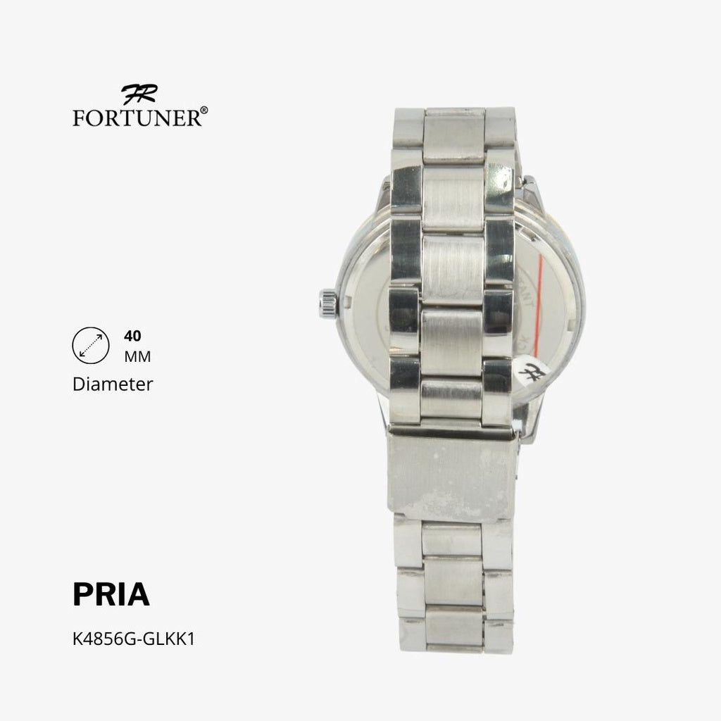 Fortuner Jam Tangan Analog Pria Water Resistant Rantai Hermie