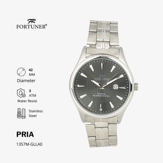 Fortuner Jam Tangan Pria Analog Water Resist Superior All Stainless Tyquonne